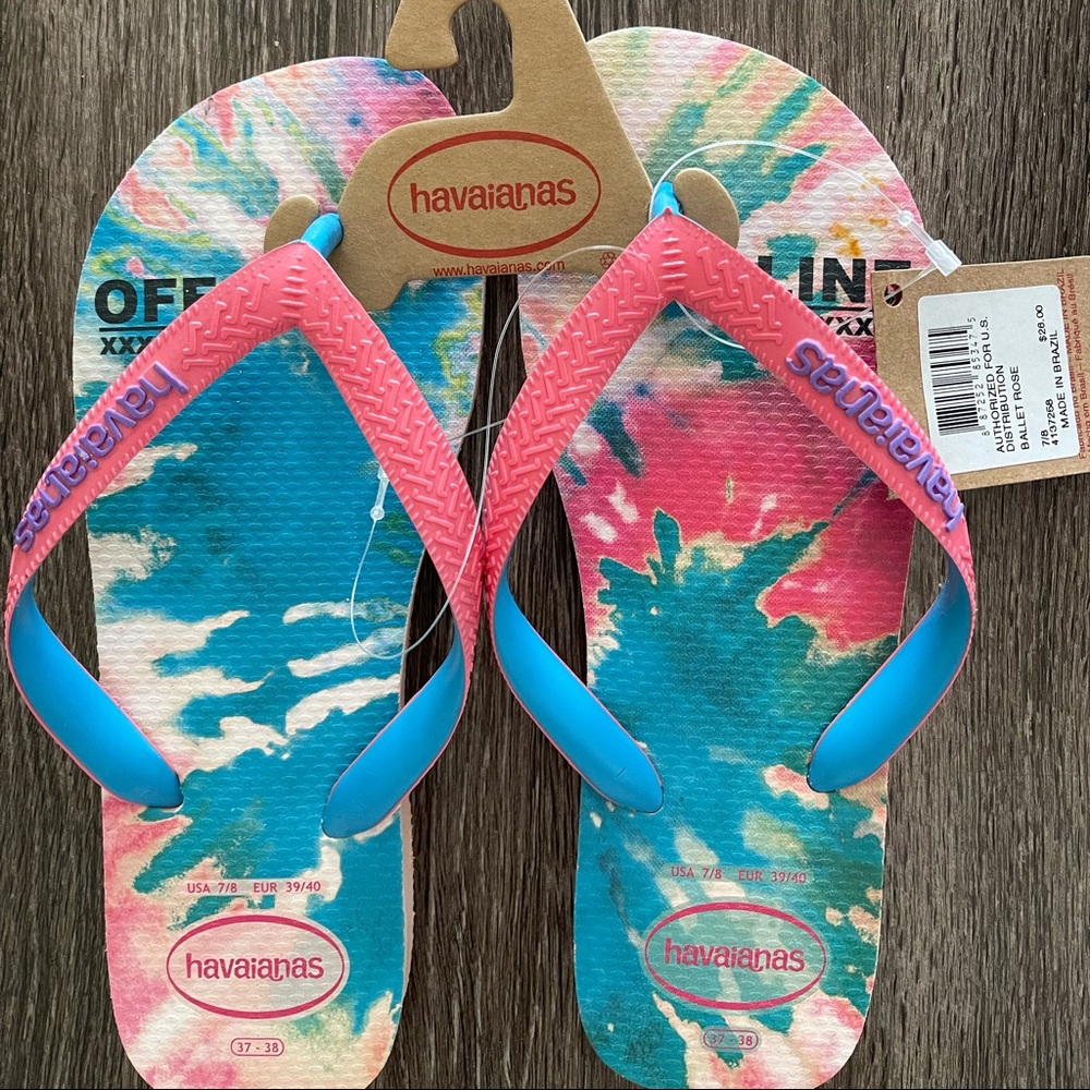 Havaianas tie dye flip flops
